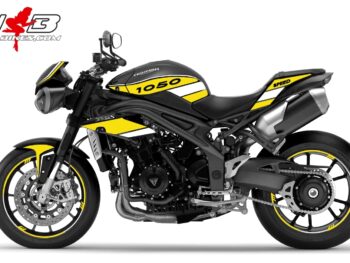 Speed Triple 1050 S Dekor gelb auf schwarzer Maschine 2016-17