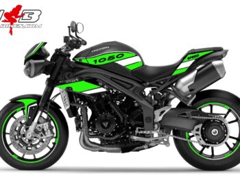 Speed Triple 1050 S Dekor limegreen auf schwarzer Maschine 2016-17