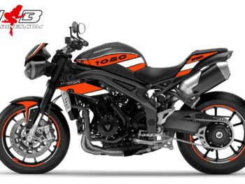 Speed Triple 1050 S Dekor orange auf schwarzer Maschine 2016-17