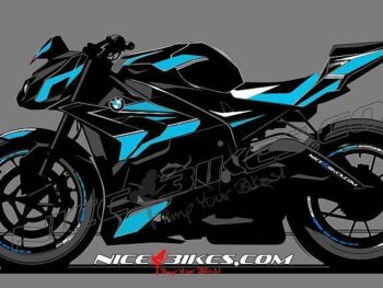 Dekorsatz S1000R Edition hellblau auf schwarzer Maschine 2016