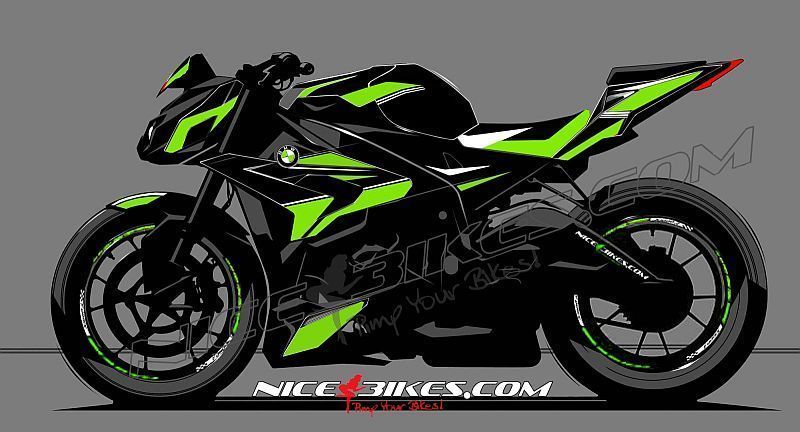 Dekorsatz S1000R Edition limegreen auf schwarzer Maschine 2016