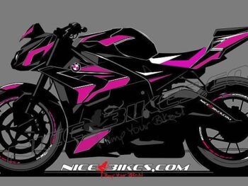 Dekorsatz S1000R Edition pink auf schwarzer Maschine 2016
