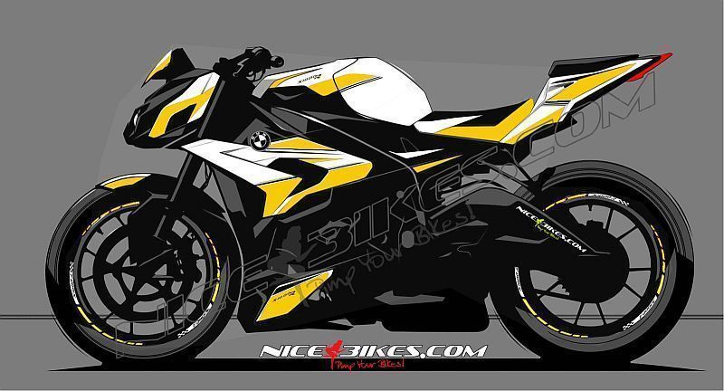 Dekorsatz S1000R Edition gelb auf weißer Maschine 2016