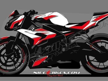 Dekorsatz S1000R Edition rot auf weißer Maschine 2016