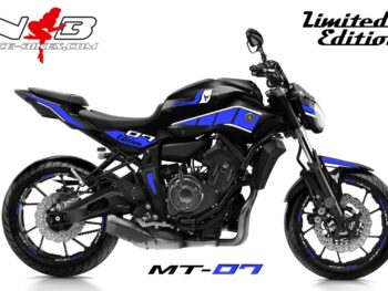 MT07 / 2017 blau auf schwarzer Maschine