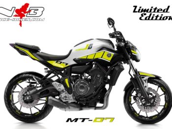 MT07 / 2017 gelb auf weißer Maschine