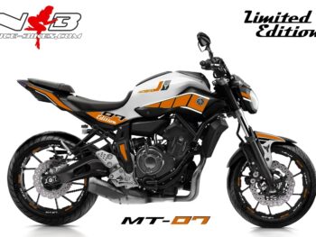 MT07 / 2017 orange auf weißer Maschine