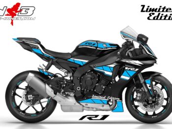 R1 Dekor hellblau/weiß auf schwarzer Maschine 2017-