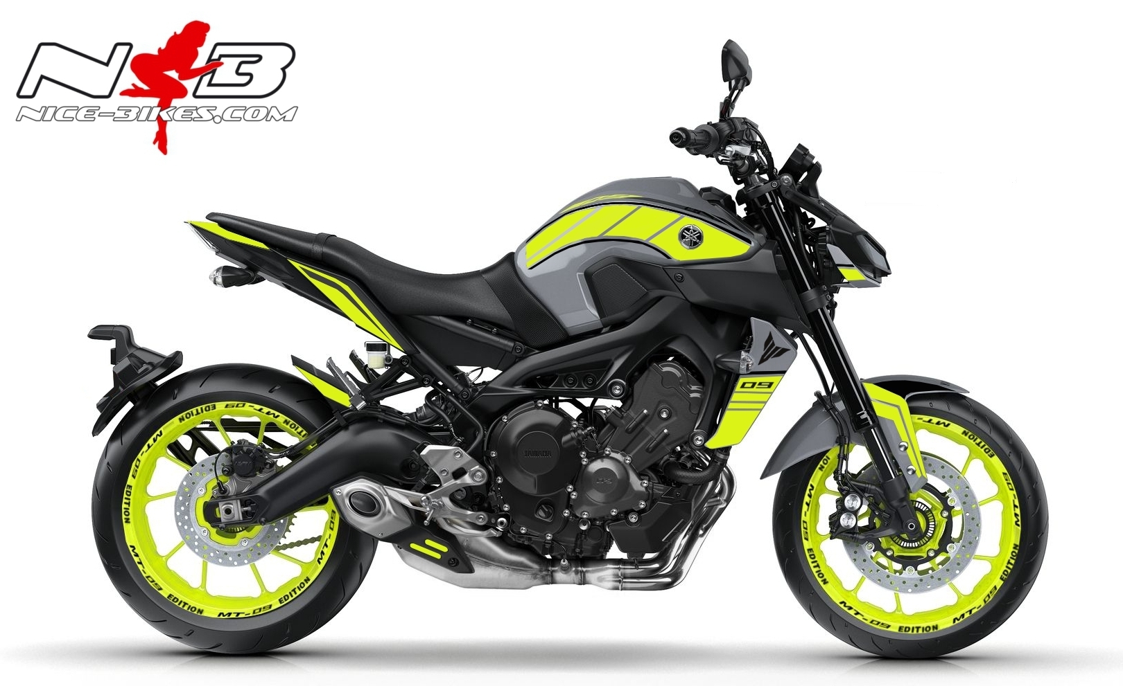 MT09 Night Fluo mit neon-gelben Design