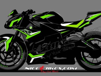 Dekorsatz S1000R EDITION limegreen auf schwarzer Maschine 2017-