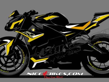 Dekorsatz S1000R EDITION gelb auf schwarzer Maschine 2017-