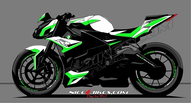 Dekorsatz S1000R EDITION limegreen auf weißer Maschine 2017-