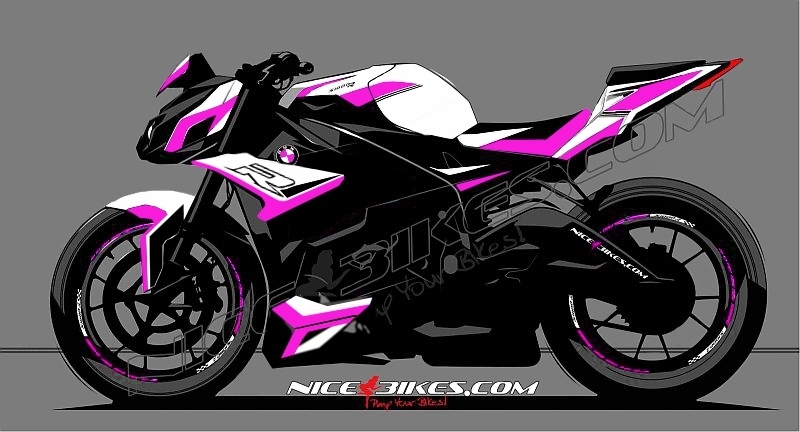 Dekorsatz S1000R EDITION pink auf weißer Maschine 2017-