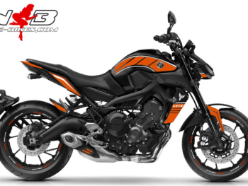 MT09 / orange auf schwarzer Maschine