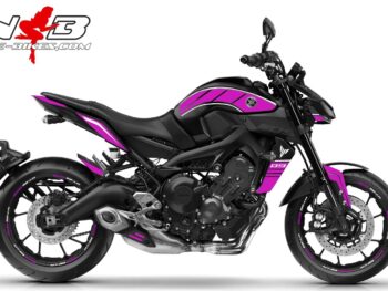 MT09 / pink auf schwarzer Maschine