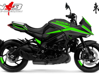 Katana limegreen auf schwarzer Maschine