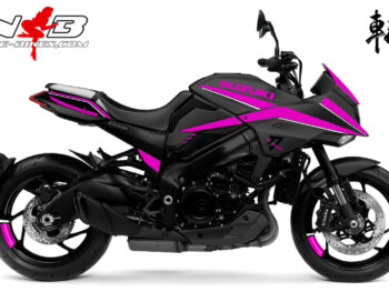 Katana pink auf schwarzer Maschine