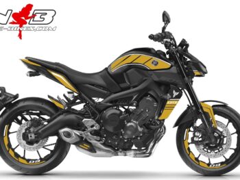 MT09 / gold auf schwarzer Maschine 2019