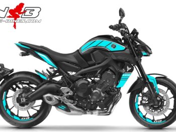 MT09 / hellblau auf schwarzer Maschine 2019