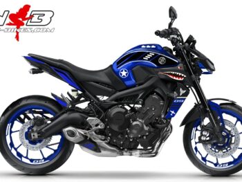 MT09 NOSE ART auf blauer Maschine 2019