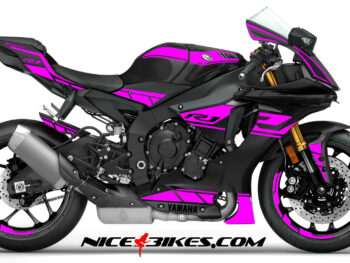 R1 Dekor pink auf schwarzer Maschine 2019