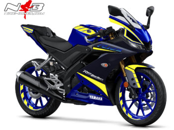Foliendesign YAMAHA R125 Bj. 2022 Neon Yellow