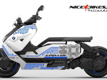 Foliendesign BMW CE04 Racing Blue