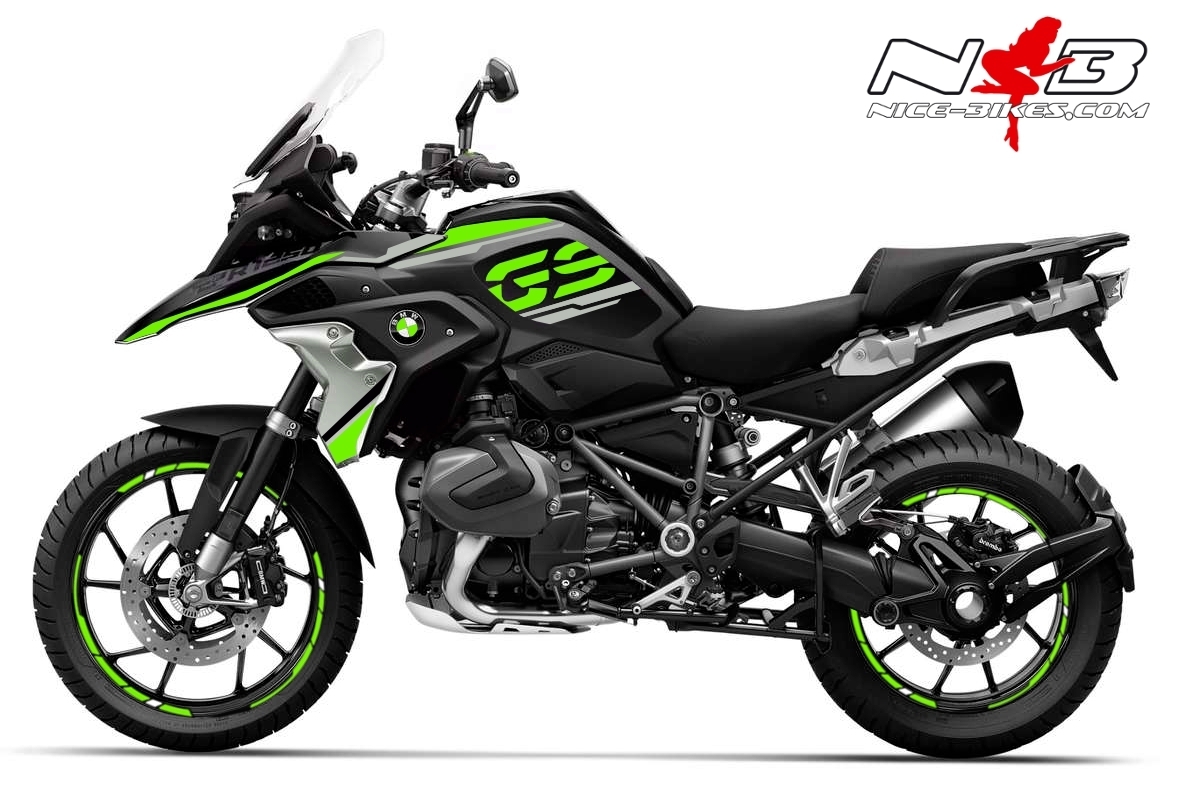 Foliendesign BMW R1250GS (Bj. 2021-23) Lime Green