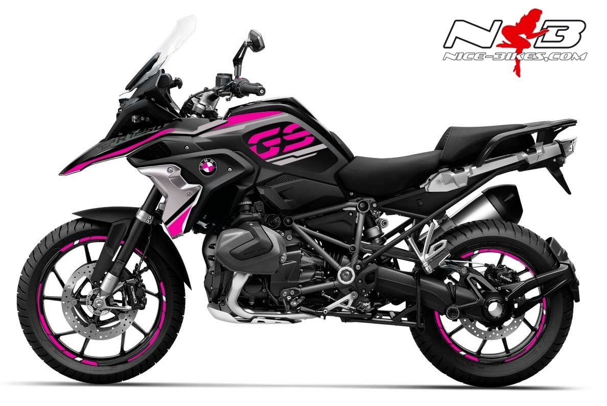 Foliendesign BMW R1250GS (Bj. 2021-23) Pretty Pink