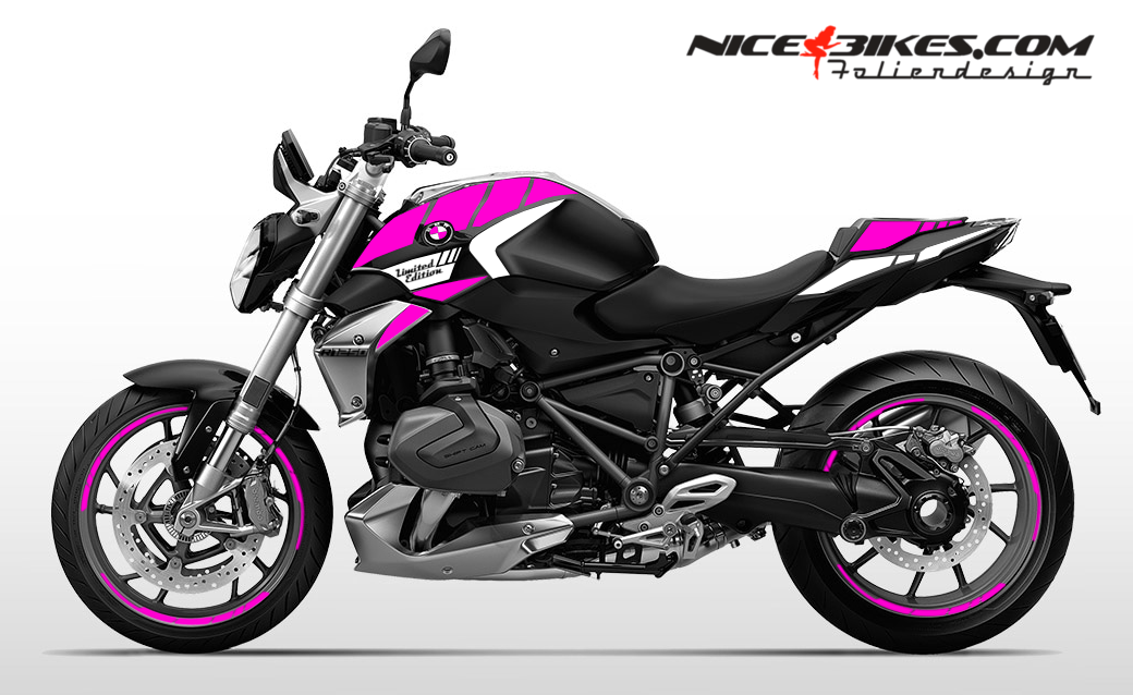 Foliendesign BMW R1250R (Bj. 2023-25) Pretty Pink