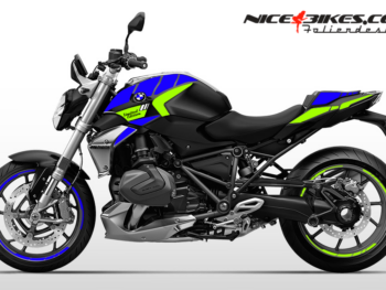 Foliendesign BMW R1250R (Bj. 2023-25) Racing Blue/Limegreen