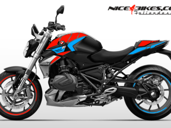 Foliendesign BMW R1250R (Bj. 2023-25) Racing Red/Light Blue
