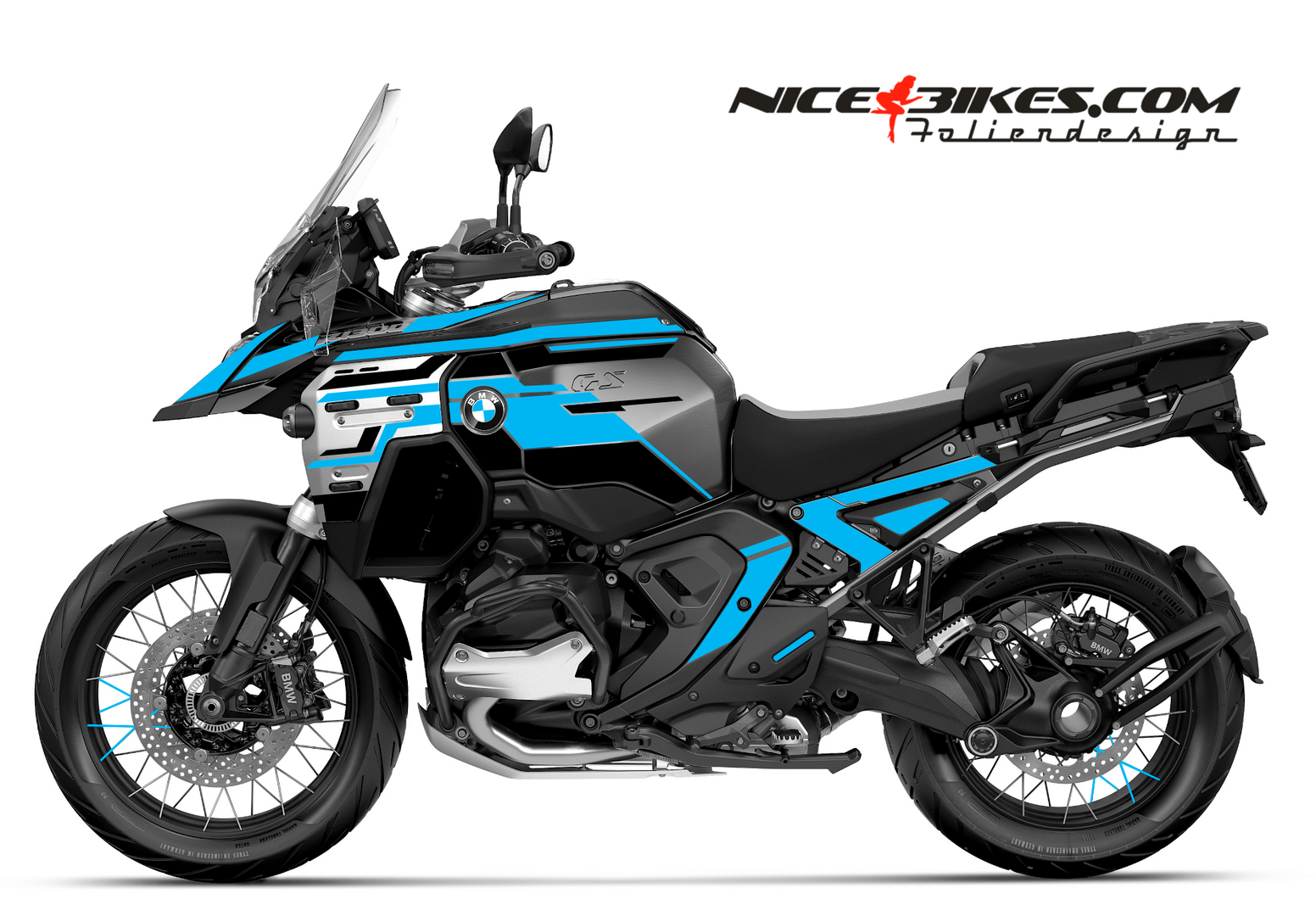 Foliendesign R1300GS ADV 2026 Light Blue