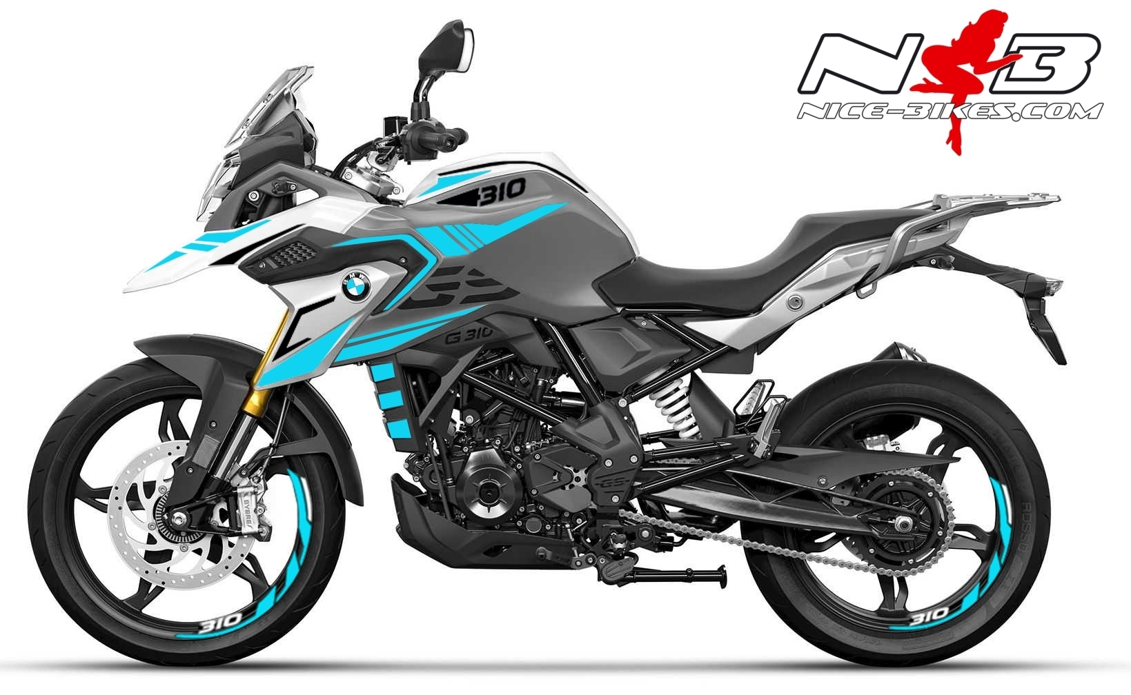 Foliendesign BMW G310GS Light Blue