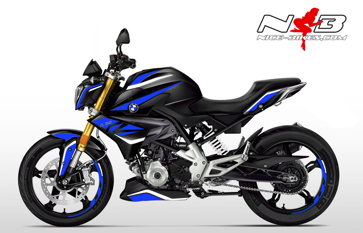 Foliendesign BMW G310R (Bj. 2020) Racing Blue