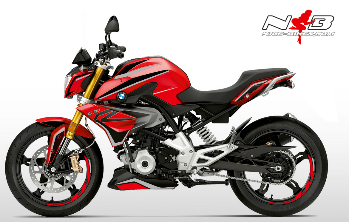 Foliendesign BMW G310R (Bj. 2020) Magic Red