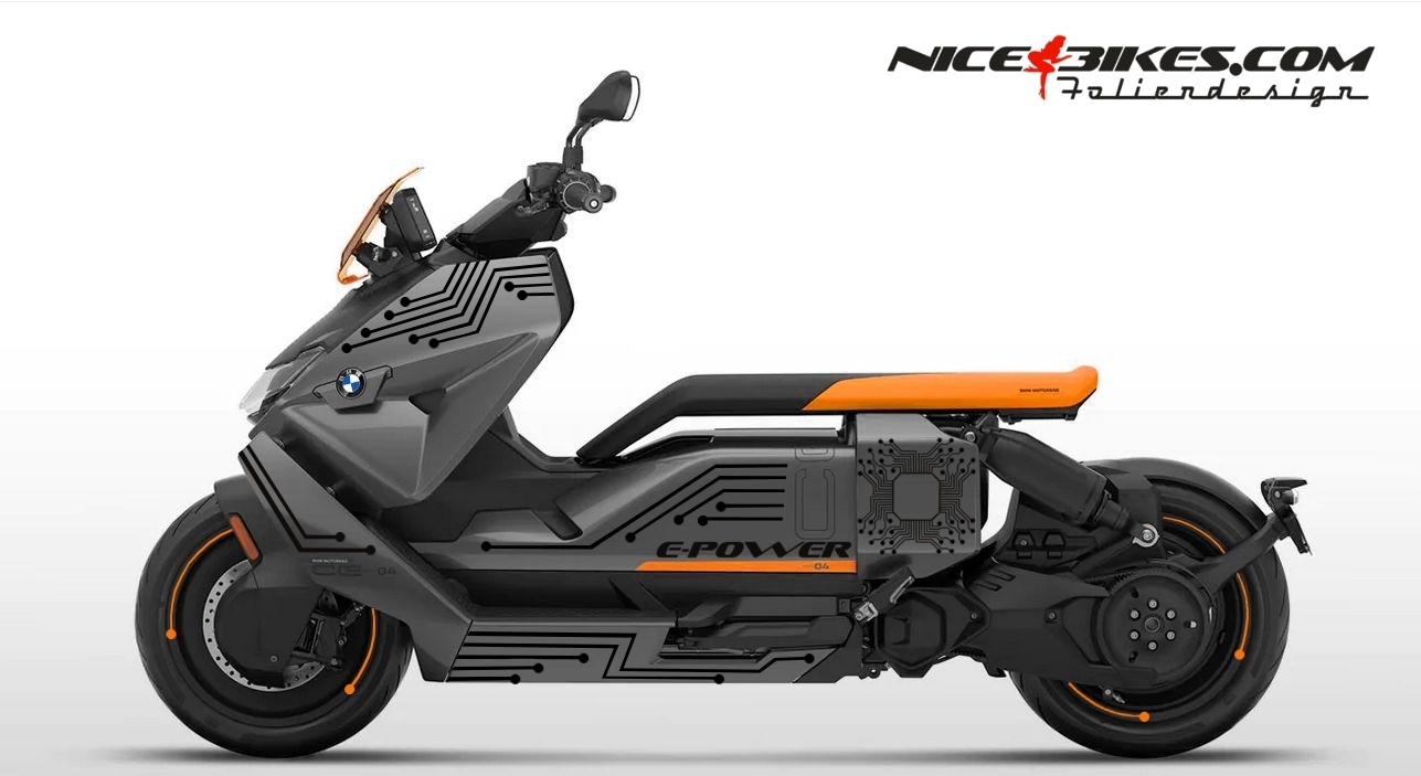 Foliendesign BMW CE04 Magic black