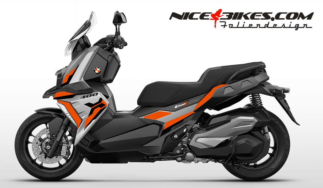 Foliendesign BMW C400X 2023 Evil Orange