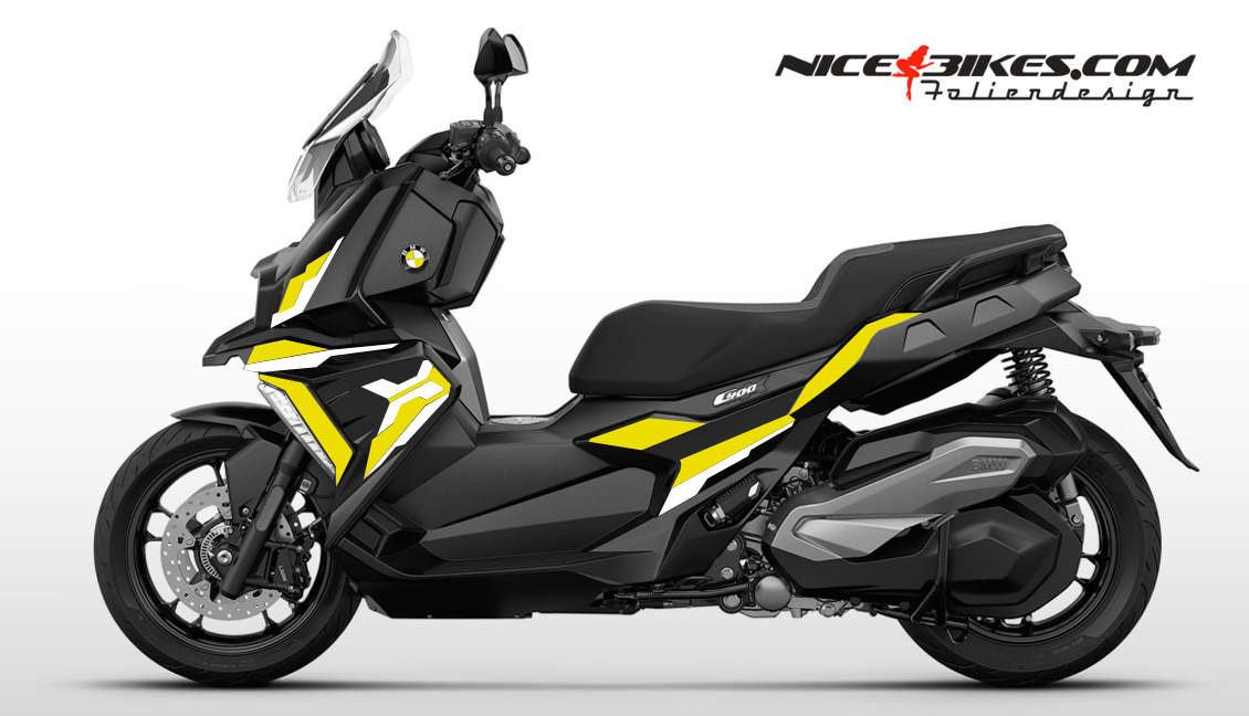 Foliendesign BMW C400X 2024 Hornet Yellow