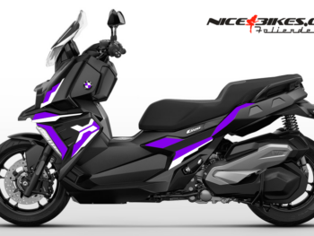 Foliendesign BMW C400X 2024 Manga Violett
