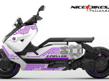 Foliendesign BMW CE04 Manga Violett