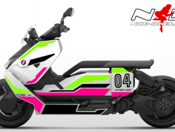 Foliendesign BMW CE-04  Limegreen/ Pretty Pink
