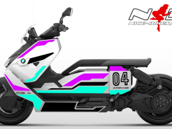 Foliendesign BMW CE-04 Manga Violett/ Miami Blue