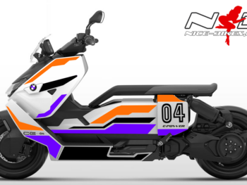 Foliendesign BMW CE-04  Evil Orange/ Manga Violett