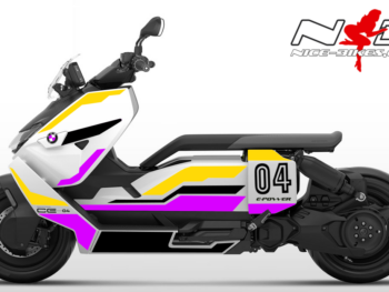 Foliendesign BMW CE-04  Hornet Yellow / Pretty Pink