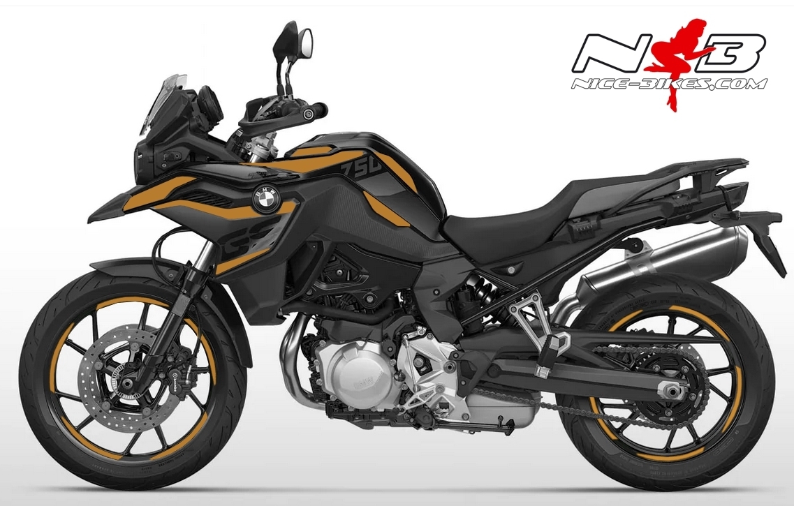 Foliendesign BMW F750/850GS Olympic Gold