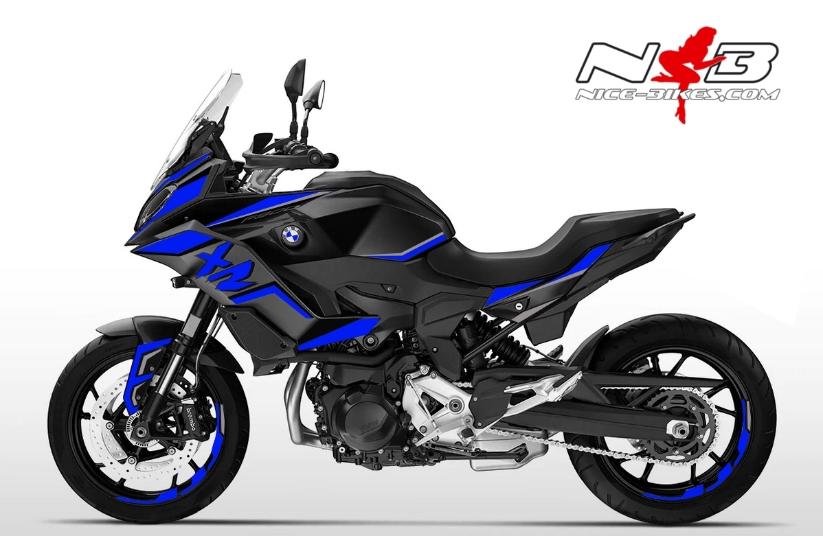 Foliendesign BMW F900XR Racing Blue 2020-23