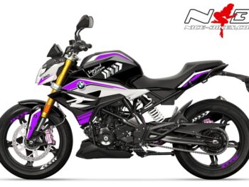 Foliendesign BMW G310R (Bj. 2021) Manga Violett