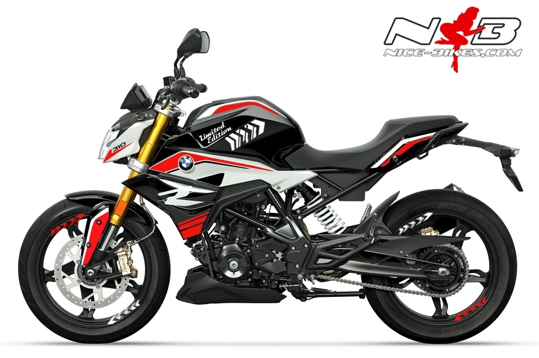 Foliendesign BMW G310R (Bj. 2021) Racing Red