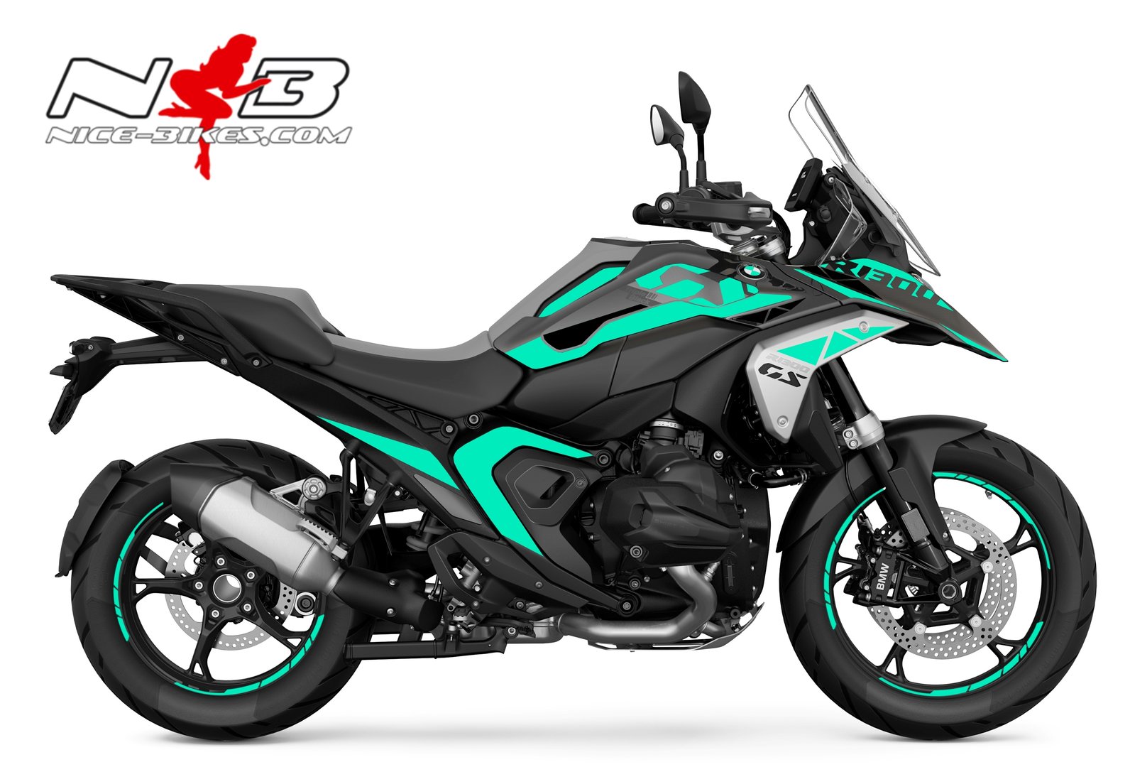 Foliendesign BMW R1300GS 2024 Miami Blue